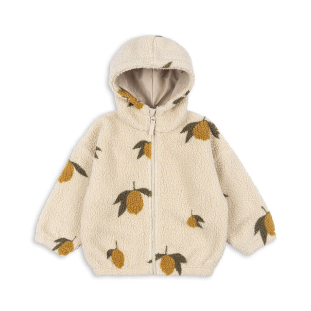 Konges Sløjd - Jody teddy hooded jacket - Mon Grand Citron | Scout & Co