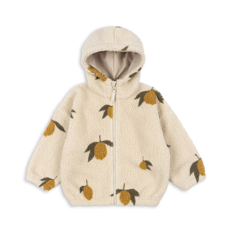 Konges Sløjd - Jody teddy hooded jacket - Mon Grand Citron | Scout & Co