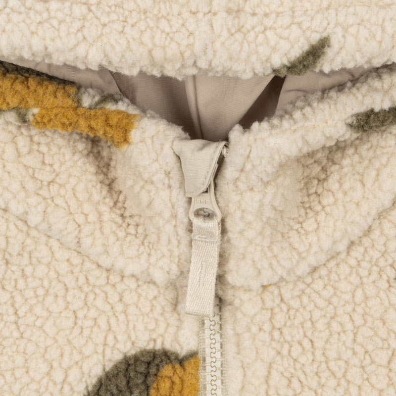 Konges Sløjd - Jody teddy hooded jacket - Mon Grand Citron | Scout & Co