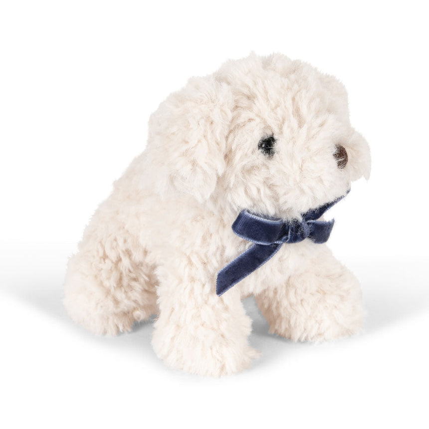Konges Sløjd - Baby animal soft toy - White puppy | Scout & Co