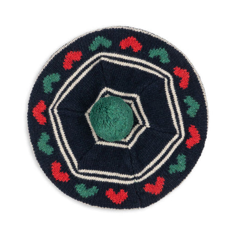 Konges Sløjd - Belou knit beret - Hearts | Scout & Co