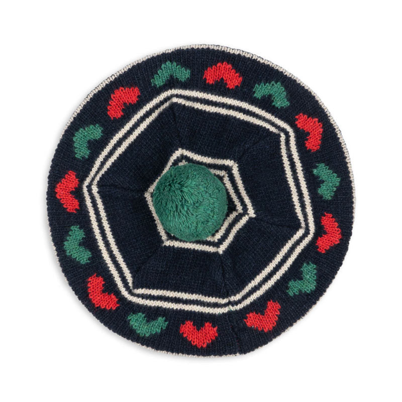 Konges Sløjd - Belou knit beret - Hearts | Scout & Co