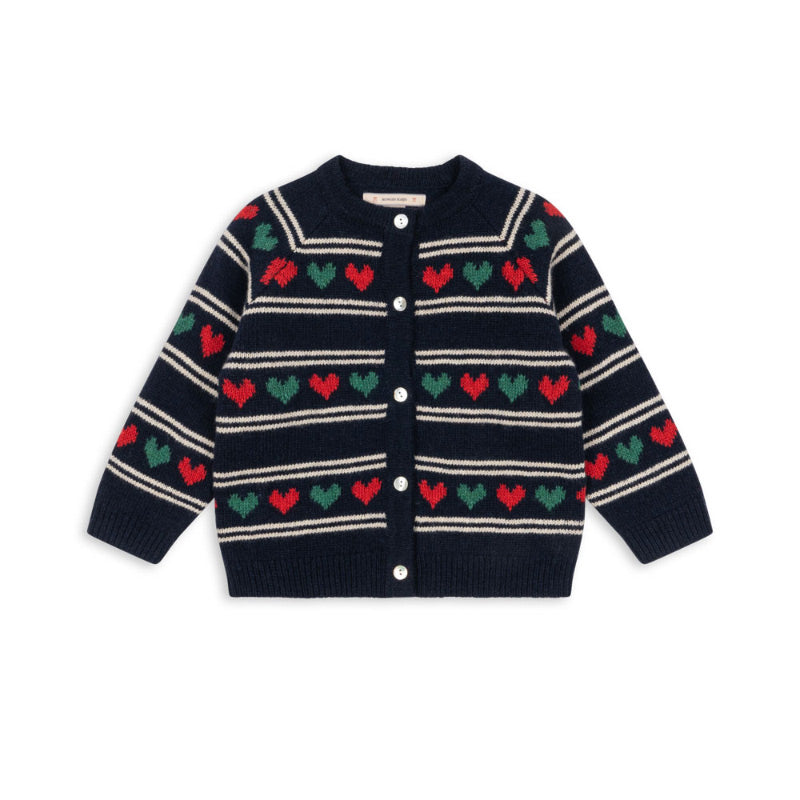 Konges Sløjd - Belou knit cardigan - Heart | Scout & Co