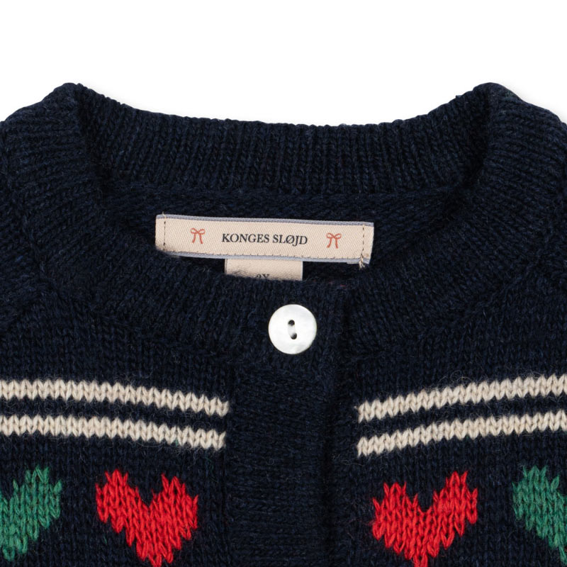 Konges Sløjd - Belou knit cardigan - Heart | Scout & Co