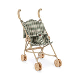 Konges Sløjd - Cheeky Doll stroller - Smoke Pine Check | Scout & Co