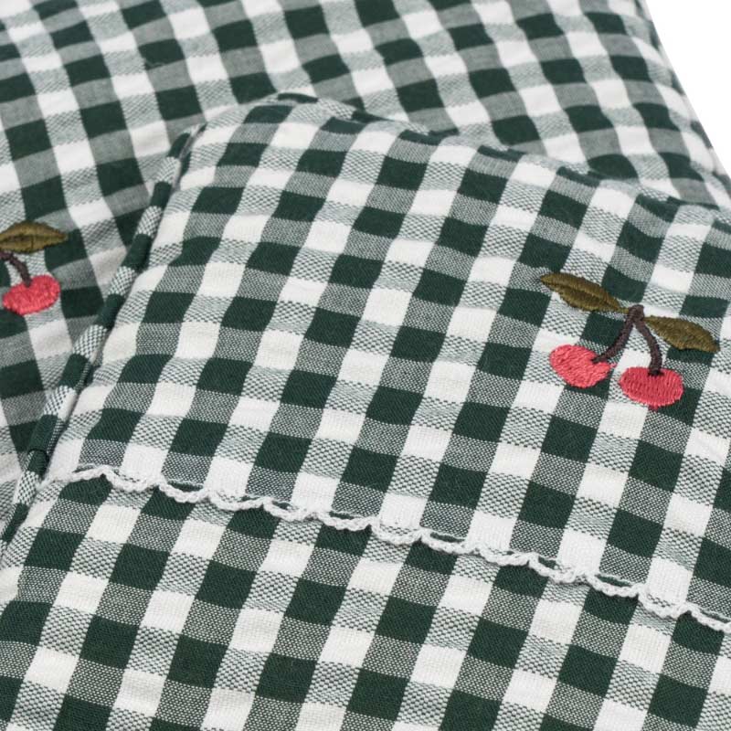 Konges Sløjd - Doll bedding - Green Check | Scout & Co