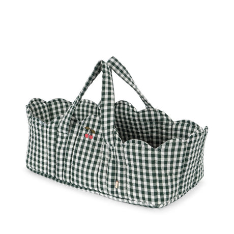 Konges Sløjd - Doll lift carrier - Green Check | Scout & Co