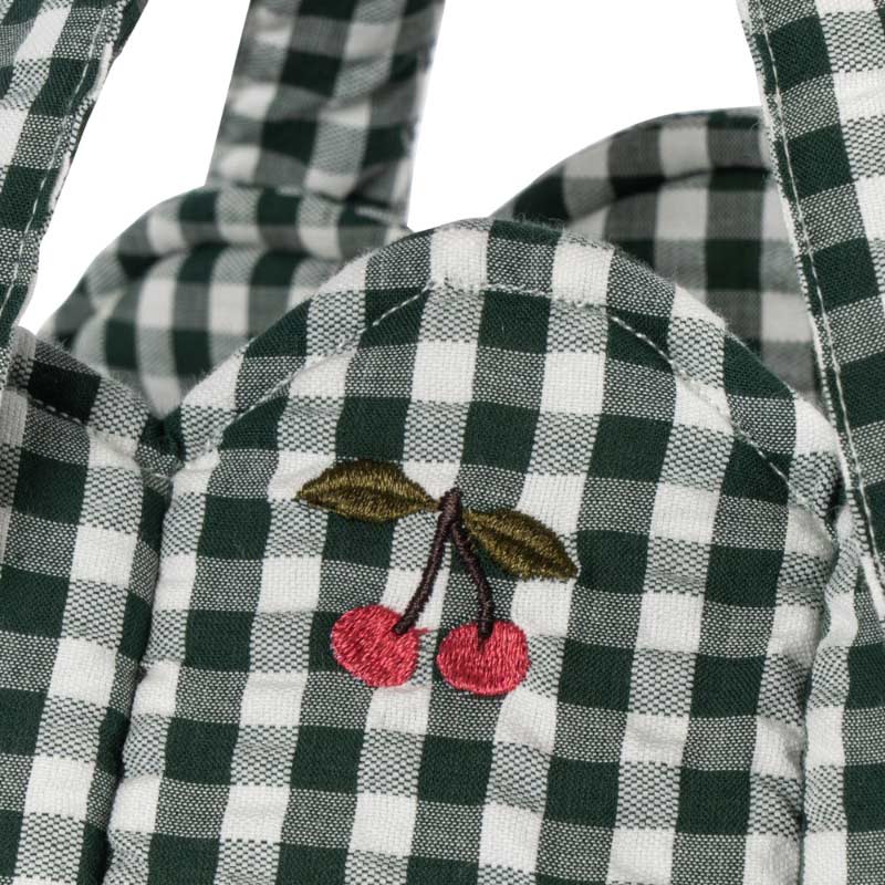 Konges Sløjd - Doll lift carrier - Green Check | Scout & Co