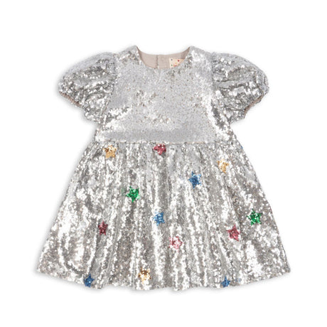Konges Sløjd - Starla star dust dress - Star Sequin Silver | Scout & Co