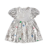 Konges Sløjd - Starla star dust dress - Star Sequin Silver | Scout & Co