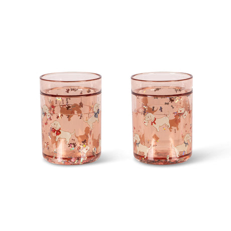 Konges Sløjd - Glitter cups - set of 2 - Woof Letter Rose | Scout & Co