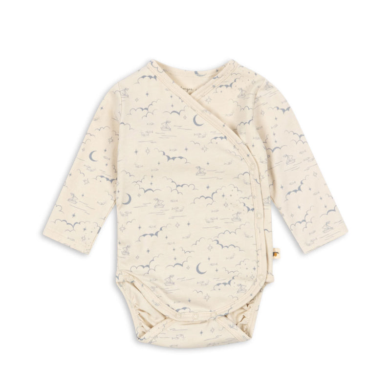 Konges Sløjd - Long-sleeved baby bodysuit - Cielo Marino | Scout & Co
