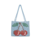 Konges Sløjd - Perla beaded bag - Cherry Blue | Scout & Co