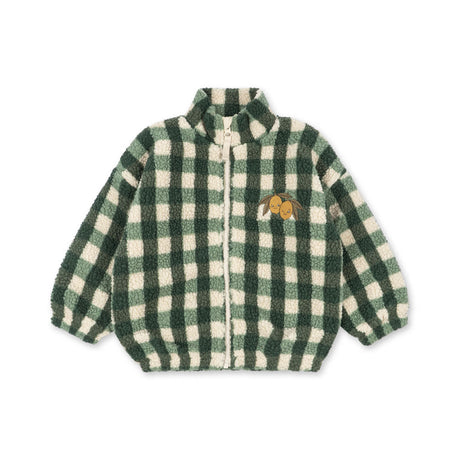 Konges Sløjd - Jody teddy jacket - Green Check | Scout & Co