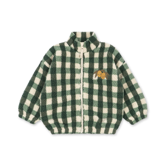 Konges Sløjd - Jody teddy jacket - Green Check | Scout & Co
