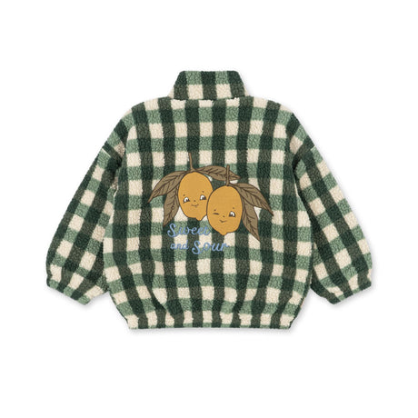 Konges Sløjd - Jody teddy jacket - Green Check | Scout & Co