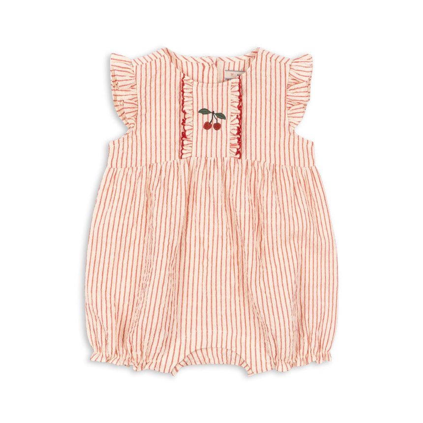 Konges Sløjd - Ellie frill romper - Amour Stripe | Scout & Co