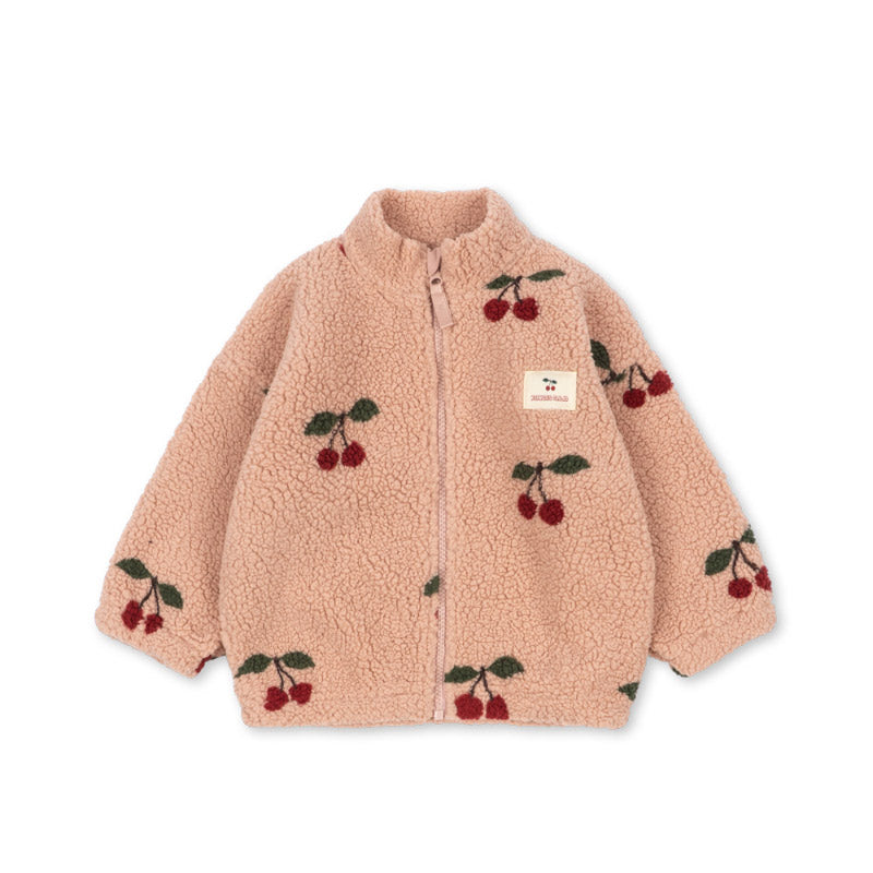 Konges Sløjd - Jody teddy jacket - Ma Grande Cerise Blush | Scout & Co