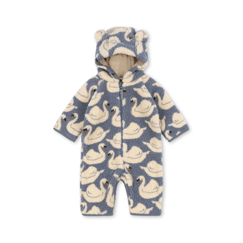 Konges Sløjd - Jody teddy onesie - Swan | Scout & Co