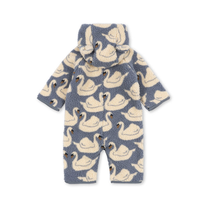 Konges Sløjd - Jody teddy onesie - Swan | Scout & Co
