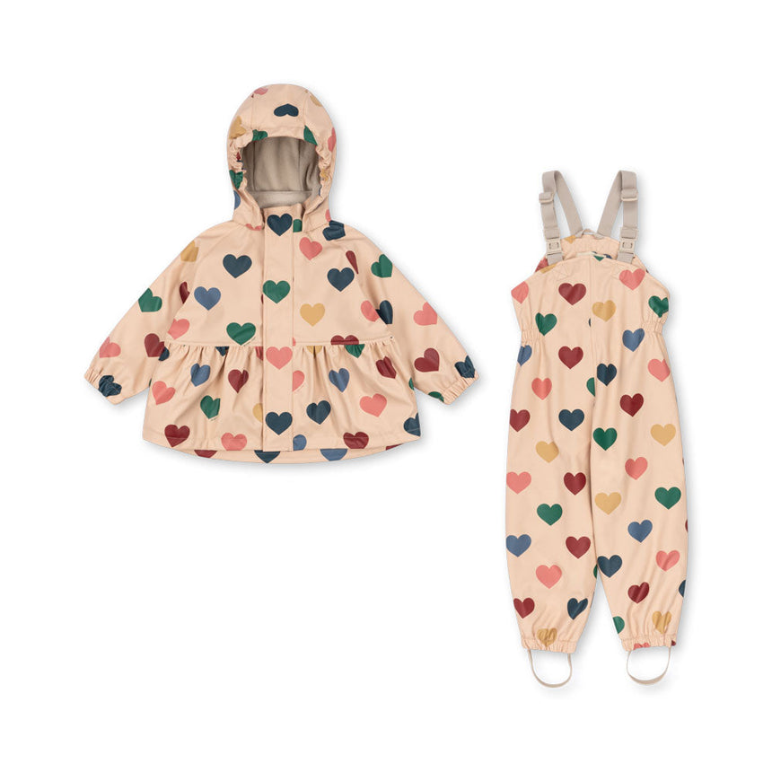 Konges Sløjd - Rainy Palme girl rain set - Bon Coeur Coloré | Scout & Co
