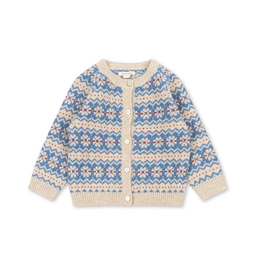 Konges Sløjd - Billi knit cardigan - Blue multi | Scout & Co