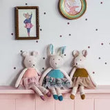 Moulin Roty - Ballerina mouse soft toy - gold | Scout & Co