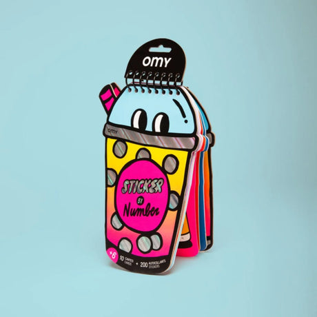 OMY - Sticker by numbers activity book - Bubble Tea | Scout & Co