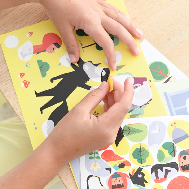 Poppik - Sticker Stories cards - Little Red Riding Hood | Scout & Co