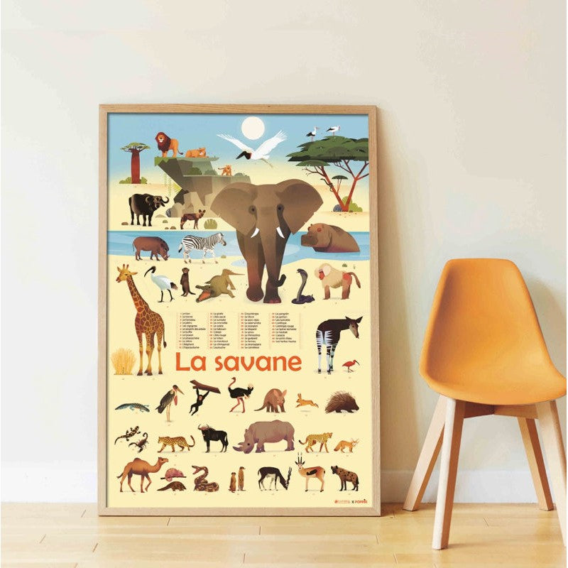 Poppik - Discovery Sticker Poster - Savannah | Scout & Co