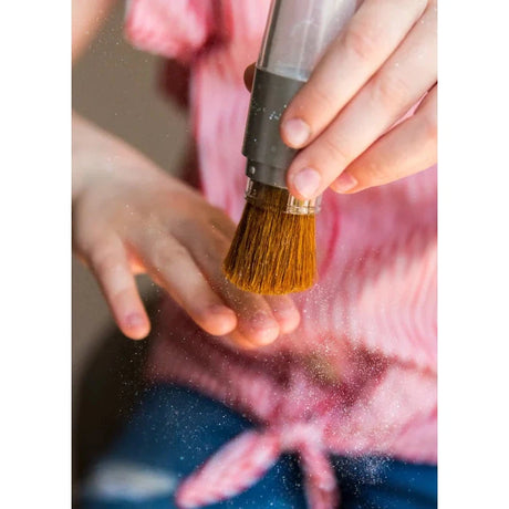 Namaki - Organic sparkling glitter powder + brush for kids - Silver | Scout & Co