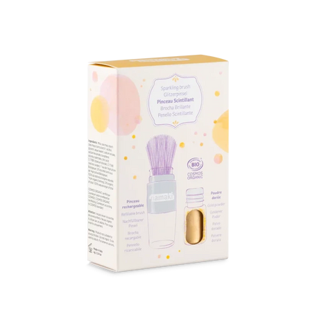 Namaki - Organic sparkling glitter powder + brush for kids - Gold | Scout & Co