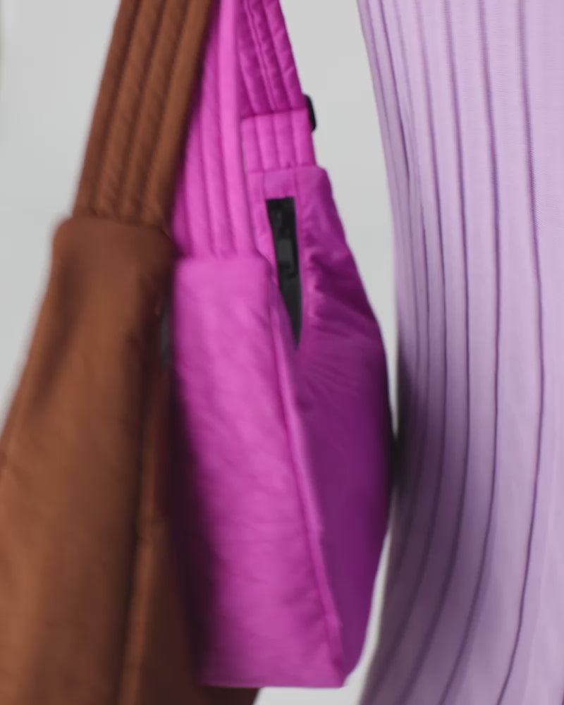 Baggu - Mini Nylon Shoulder bag - Peony pink