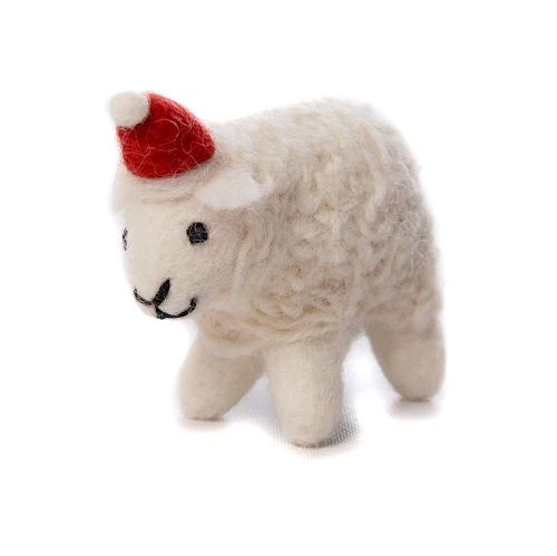 Amica - Sheep with Christmas hat - felt decoration | Scout & Co