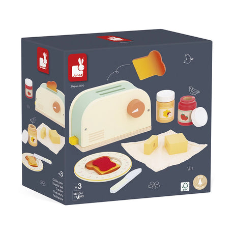 Janod - Mamie Soleil wooden toaster set | Scout & Co
