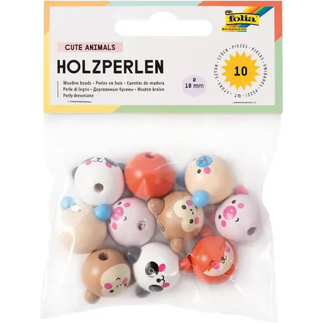 Folia - Wooden beads set - Cute Animals | Scout & Co