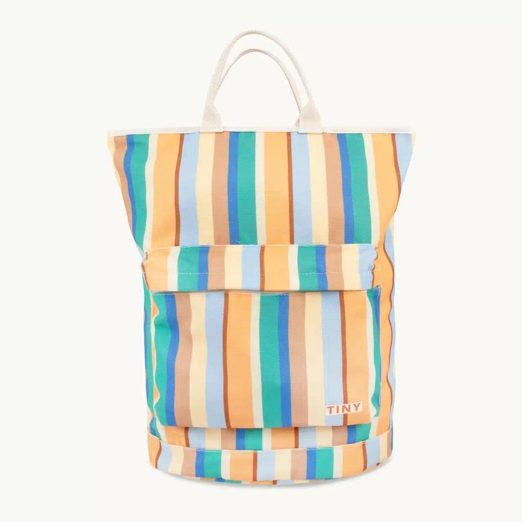 Tiny Cottons - Multicolour Stripes totepack | Scout & Co