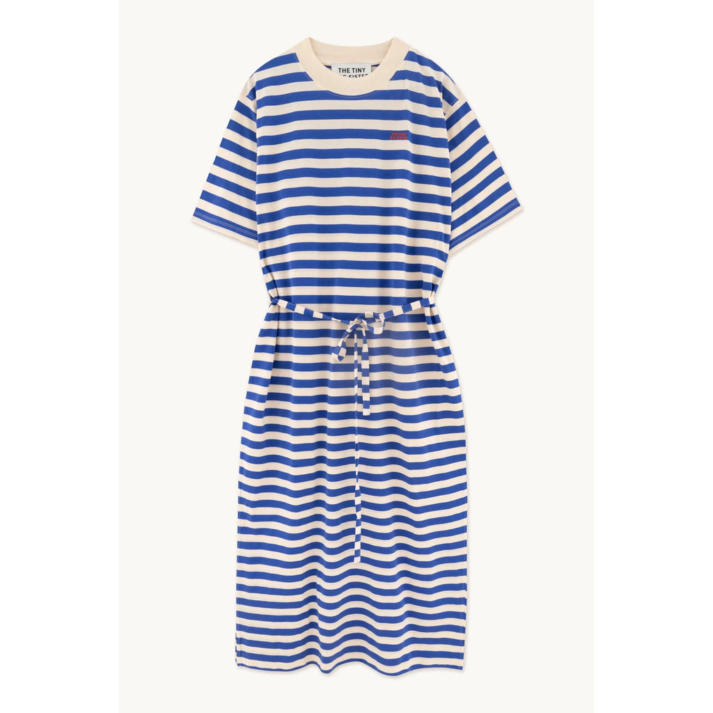Tiny Cottons Woman - The Tiny Big Sister - Striped relaxed dress - ultramarine / cream | Scout & Co