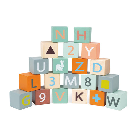 Janod - Wooden cart with ABC blocks | Scout & Co