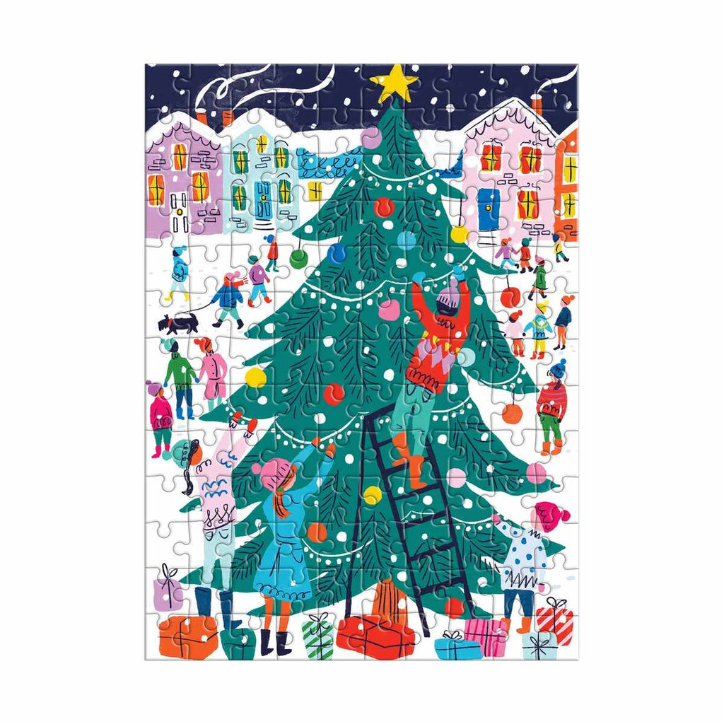 Tree Decorating: 130-piece jigsaw puzzle ornament | Scout & Co