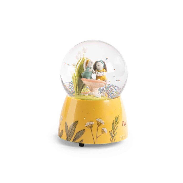 Moulin Roty - Trois Petits Lapins musical snow globe | Scout & Co