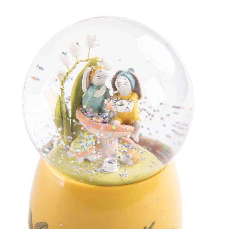 Moulin Roty - Trois Petits Lapins musical snow globe | Scout & Co