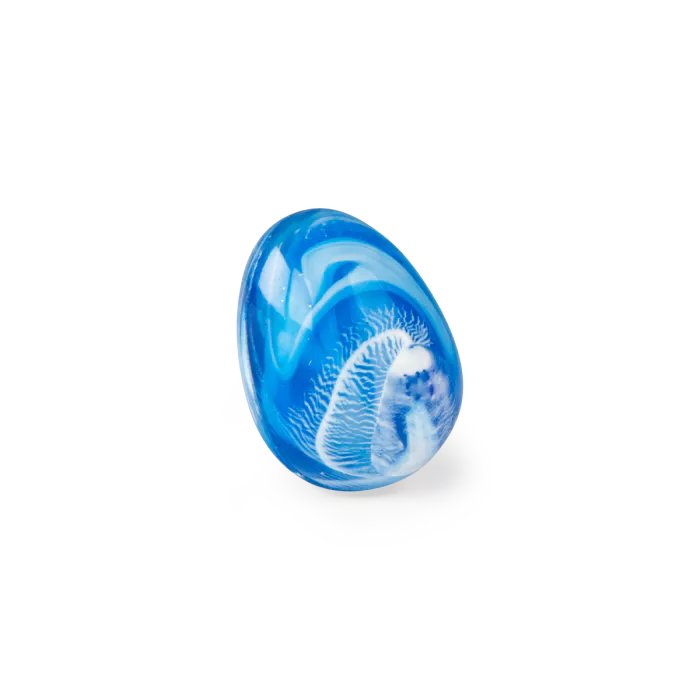 Moulin Roty - Dragon egg bouncy ball - Blue | Scout & Co