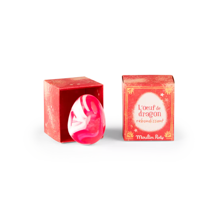 Moulin Roty - Dragon egg bouncy ball - Pink | Scout & Co