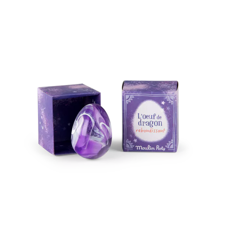 Moulin Roty - Dragon egg bouncy ball - Purple | Scout & Co
