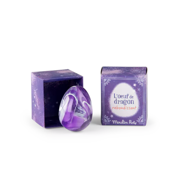 Moulin Roty - Dragon egg bouncy ball - Purple | Scout & Co