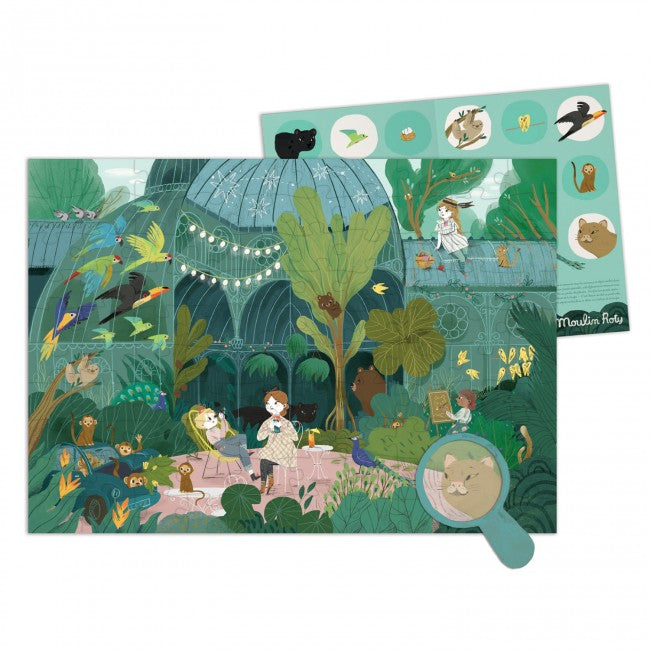 Moulin Roty - In The Garden Of Plants 100-piece jigsaw puzzle | Scout & Co
