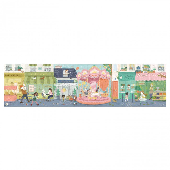 Moulin Roty - 10 Rue des Lilas 350-piece observation jigsaw puzzle | Scout & Co