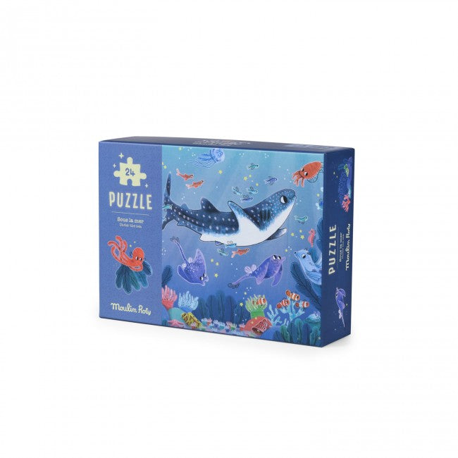 Moulin Roty - Under The Sea glow-in-the-dark 24-piece jigsaw puzzle | Scout & Co