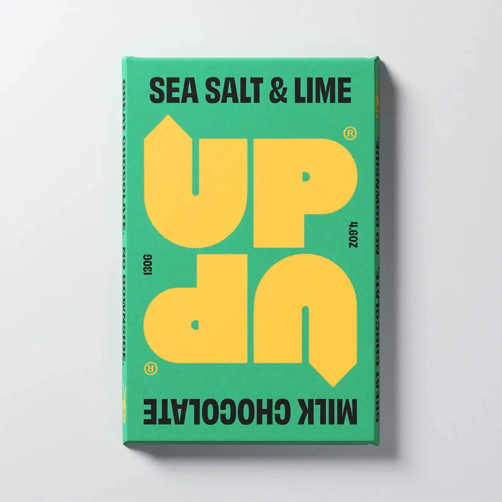 Up-Up - Sea Salt & Lime Milk Chocolate bar - 130g | Scout & Co